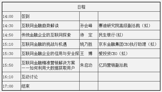億瑪智慧營(yíng)銷(xiāo)沙龍-互聯(lián)網(wǎng)金融如何建立用戶信任度
